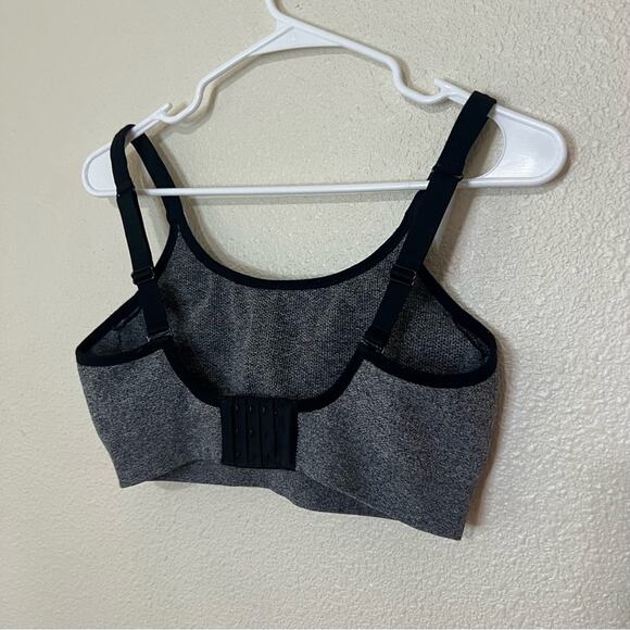Soma 0421 Black Grey Sport Seamless Ballet Back Sportsbra Bra MEDIUM - Picture 3 of 5
